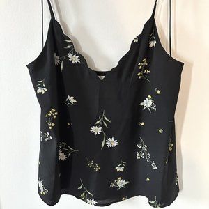 Black floral top